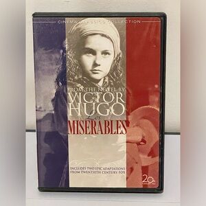 “Les Miserables” DVD with 1935 version & 1952 version
